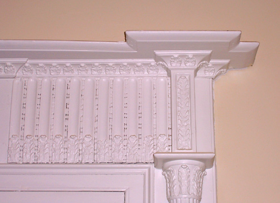 Acanthus Leaf Detail on Anthony Rutgers livingston Entablature