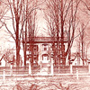 James Vanderpool House in Kinderhook, New York with Federal Style Doorway and Early Nineteenth 
                                Century Fence Posts