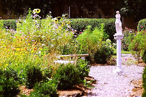 Flower Garden added to the Backyard of the Anthony Rutgers Livingston house by the Apfel Family in 2006